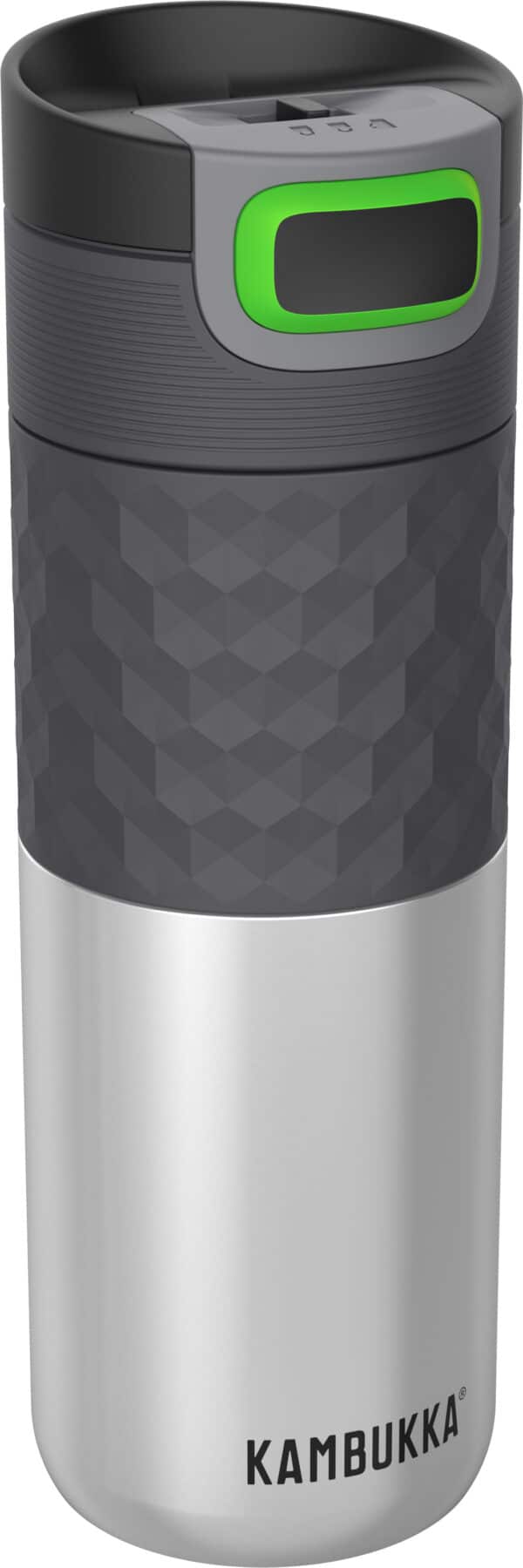 בקבוק שתיה תרמי כסוף 500 מ"ל Stainless Steel קמבוקה￼ Kambukka Etna Grip
