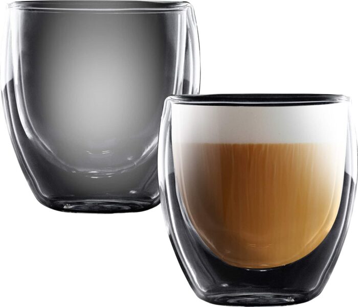 סט 2 כוסות דופן כפולה 250 מ”ל Cappuccino Columbia פוד אפיל – בסט דיל שופ Best Deal BAO