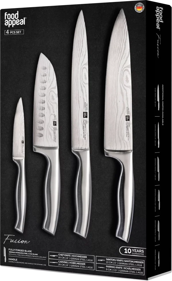 מארז 4 סכינים Food Appeal Fusion פוד אפיל