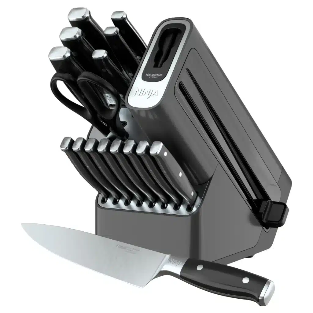 סט סכינים נינג’ה 16 חלקים + משחיז Ninja StaySharp דגם K32017 יבואן רשמי שריג אלקטריק