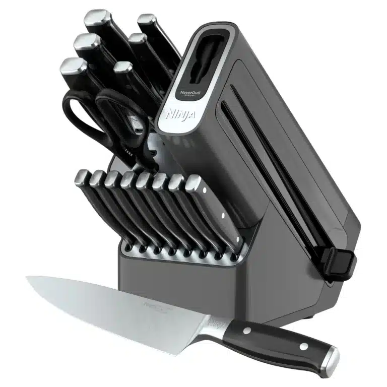 סט סכינים נינג'ה 16 חלקים + משחיז Ninja StaySharp דגם K32017 יבואן רשמי שריג אלקטריק - בסט דיל שופ Best Deal BAO