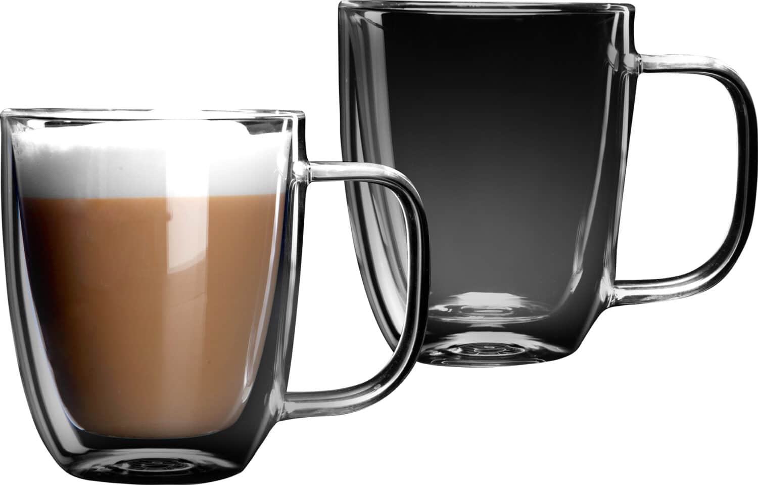 סט 2 כוסות זכוכית דאבל 480 מ”ל Food Appeal Latte Ethiopia פוד אפיל