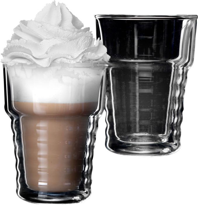 Cappuccino Ecuador סט 2 כוסות דאבל 180 מ”ל Food Appeal פוד אפיל